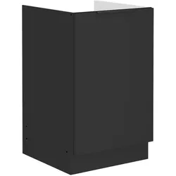 Küchen Spülenunterschrank 50 cm SIENA Schwarz Küche Küchenzeile Küchenblock