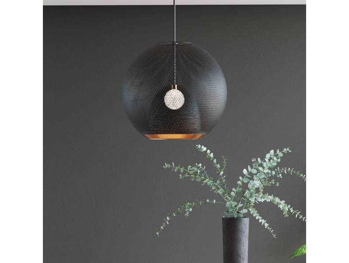 Hanglamp Grato, dimbaar, zwart, Woon-/ Eetkamer, metaal, Design, hanglamp