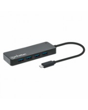 Manhattan 7-Port USB 3.2 Gen 1 Typ-C Hub USB-C-Stecker auf sieben USB-A-Buchsen 5 Gbit/s 3. 5 Gbps USB-C (168410)