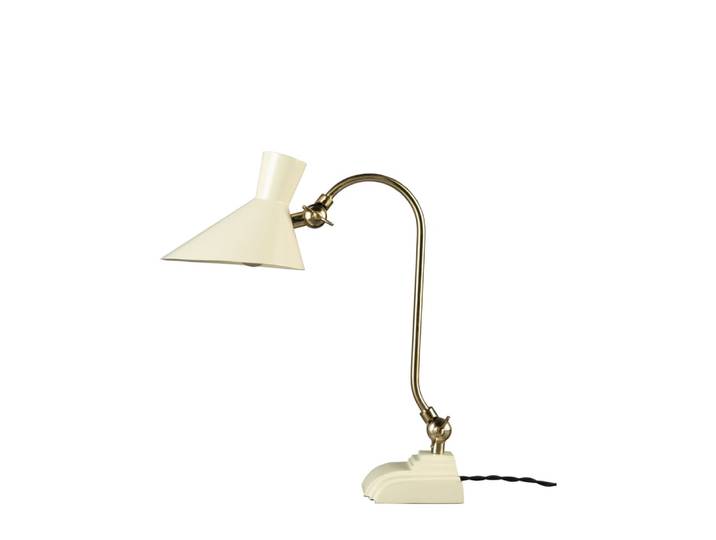 Lampe à poser en fer beige