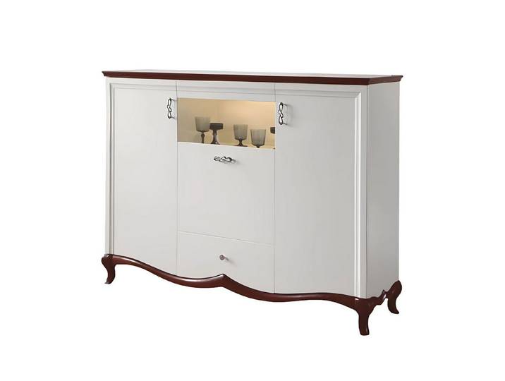 Xlmoebel Sideboard Elegantes Sideboard mit Stauraum und Holzakzenten (Sideboard, Sideboard), Hergestellt in Europa