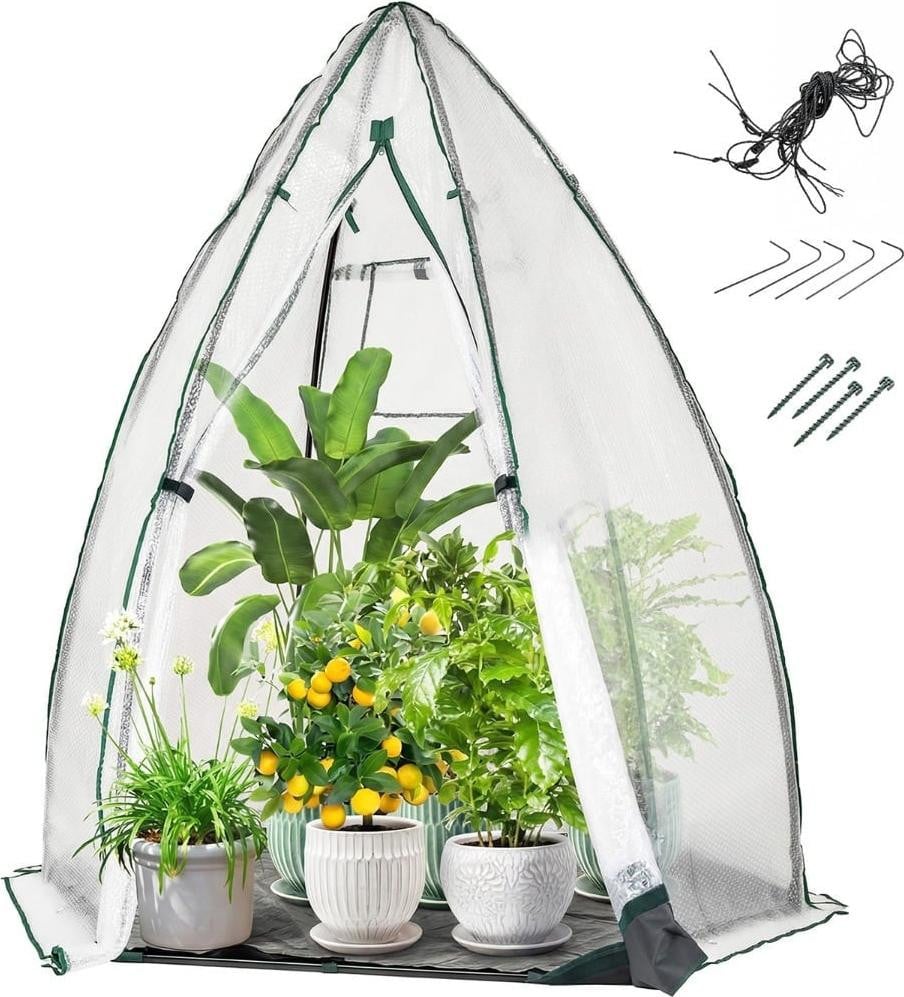 Northix Mini-inloopkas met ritssluiting en PE-bubbelafdekking
