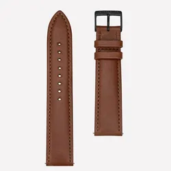 STERNGLAS - STRAP - Lederarmband - modena braun - schwarz / 20 MM