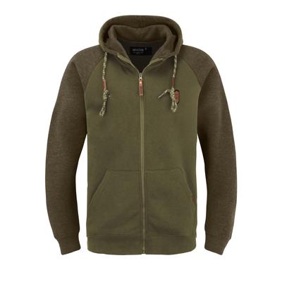Kapuzensweatjacke INDICODE "Kapuzensweatjacke IDTerence", Herren, Gr. S, grün (army), Obermaterial: 60% Baumwolle CO. 40% Polyester PES., Sweatjacken