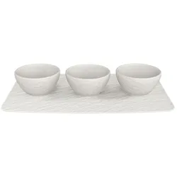 Villeroy & Boch Dipschale Manufacture 4tlg. Premium Porcelain Weiß