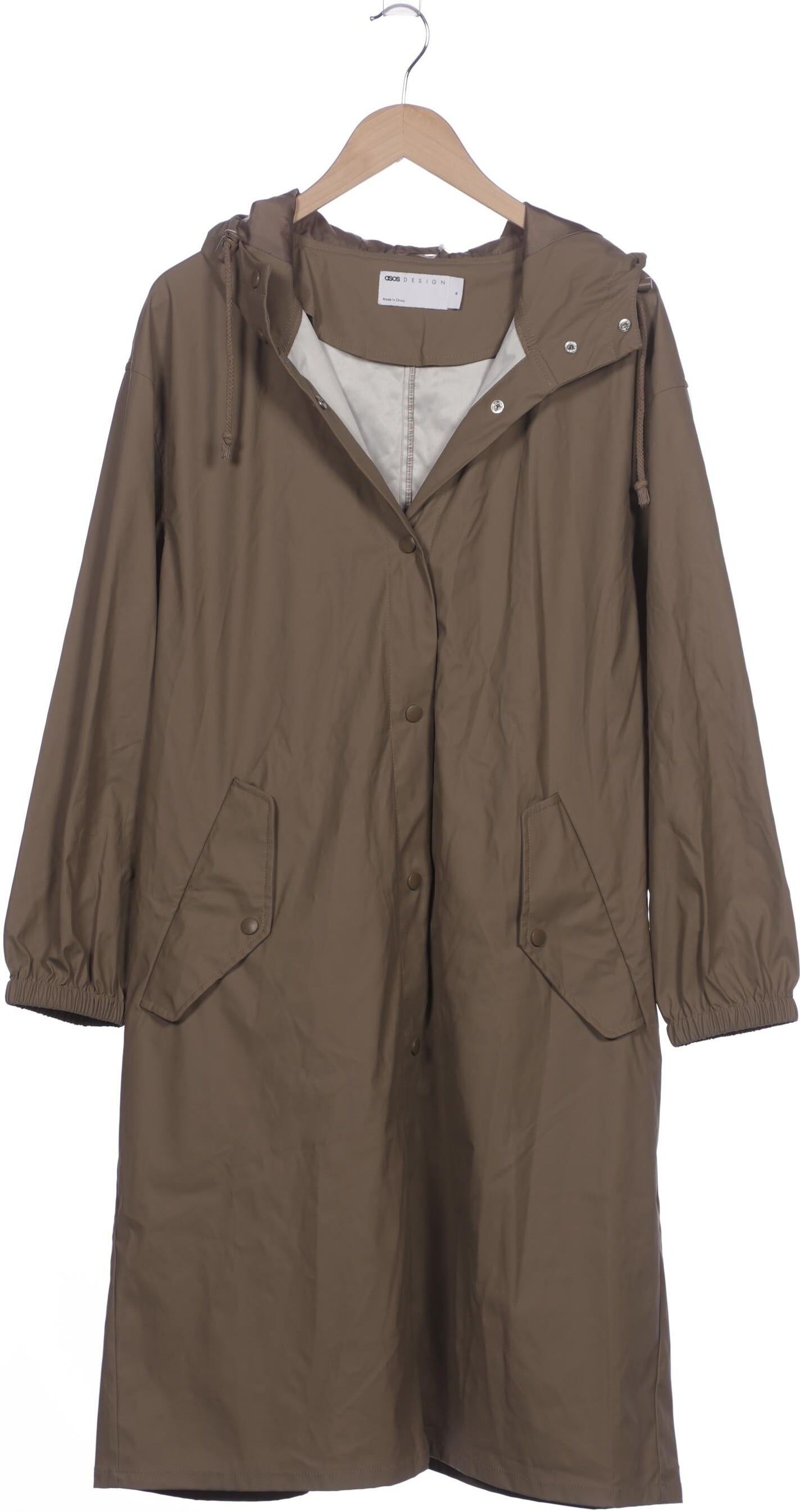 asos Damen Mantel, Braun, Gr. M, Synthetik - Second Hand