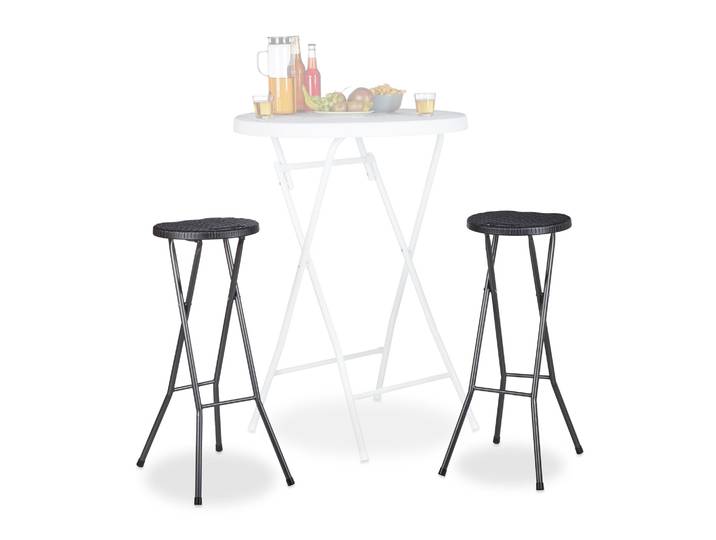 Barhocker klappbar BASTIAN Schwarz