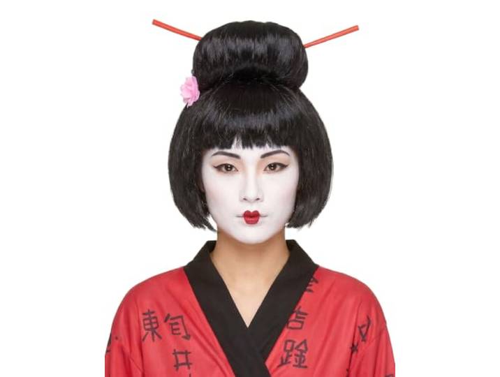 DEGUISE TOI - Zwarte Geisha pruik voor vrouwen