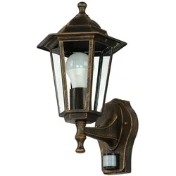 Licht-Erlebnisse, Gartenbeleuchtung, Wandlampe Paris (E27, IP44)