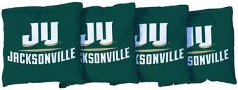 Skip's Garage Jacksonville University Dolphins Green Cornhole Bags