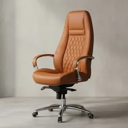 KADIMA DESIGN Chefsessel MADRID Echtleder, ergonomisch, Aluminium-Fußkreuz, bis 120 kg, 8 Stunden Sitzdauer
