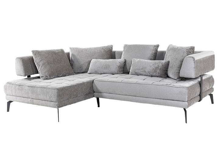 Ecksofa GIOTTO Stoff grau