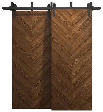 SARTODOORS Ego 5005 Cognac Oak Wood Barn Bypass Doors
