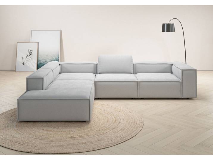Home affaire Ecksofa Watertown luxuriöses Design & erstklassige Qualität, Japandi Design, Breite 311 cm