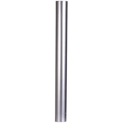 Ofenrohr FIREFIX, silber (silberfarben), B:11cm H:100cm L:11cm, Stahlblech, Rohre, feueraluminiert, 1000 mm lang