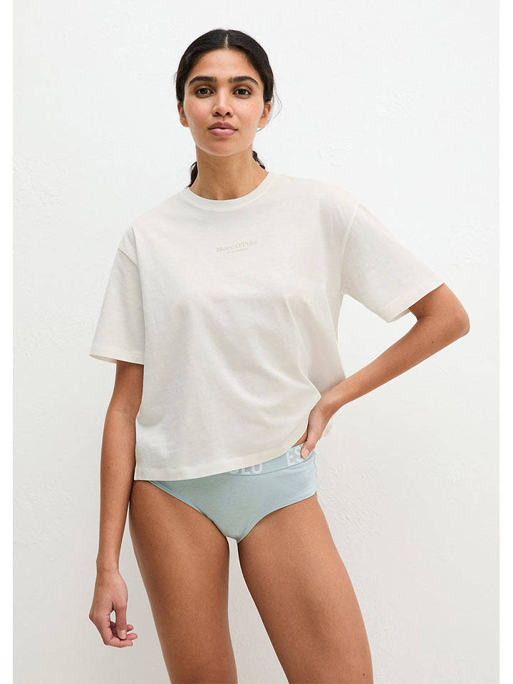 Marc O´Polo Bodywear Pyjama-Oberteil in Weiß - M