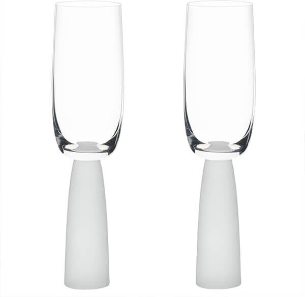 Anton Studios Anton Studio Designs Oslo Set Of 2 Champagne Flutes Frost