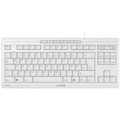 CHERRY STREAM KEYBOARD TKL ohne NUM, WIN, QWERTZ Weiß