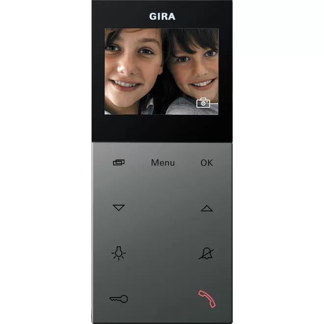 Wohnungsstation Video AP Plus System 55 Edelstahl(lack.) 1239600