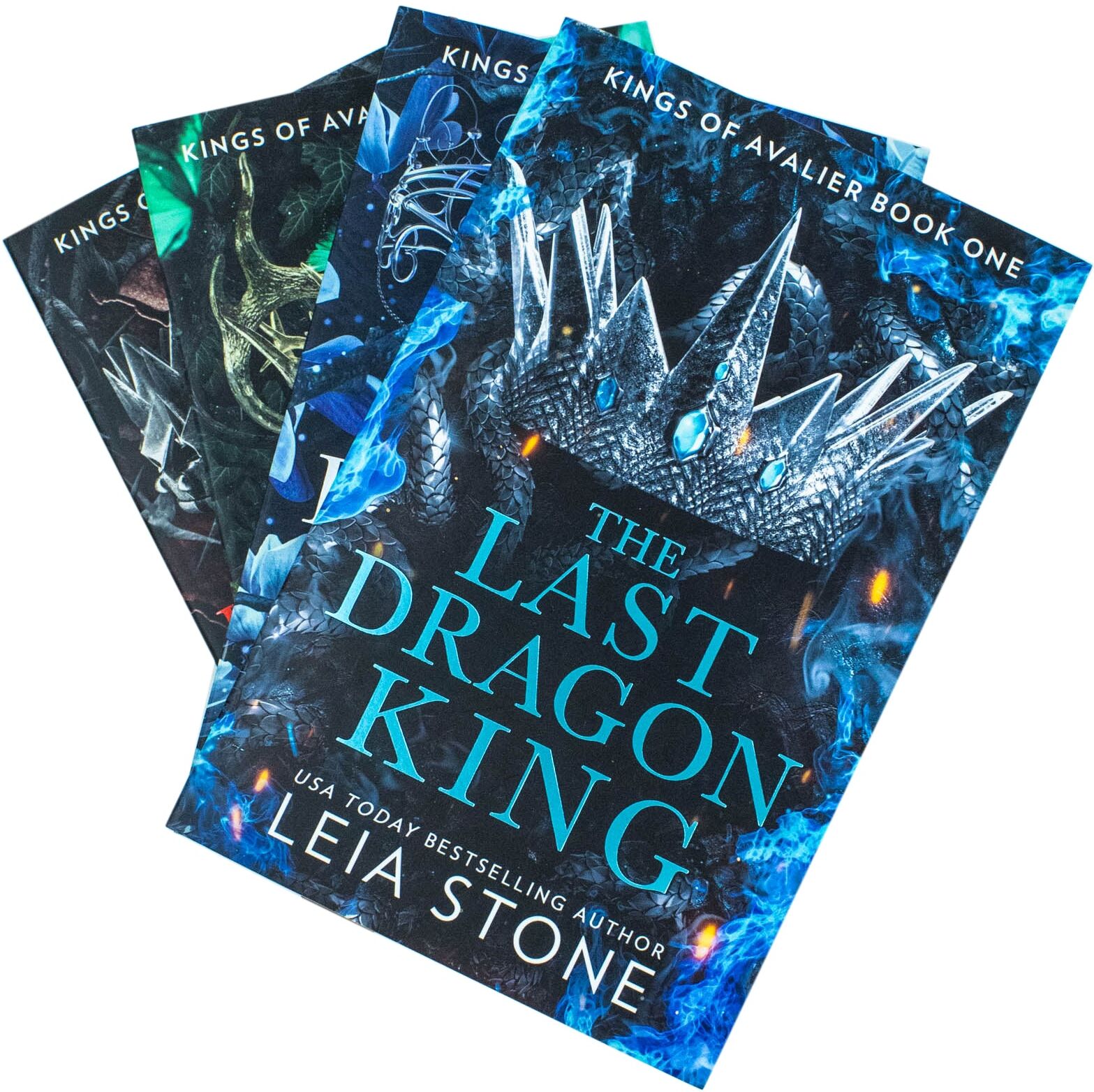 Independently Published Kings of Avalier 4 Books Collection Set by Leia Stone - Paperback Fantasy Romance Series - The Last Dragon King, Broken Elf King, Ruthless Fae King