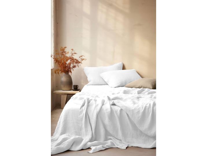 Parure de couette gaze de coton blanc