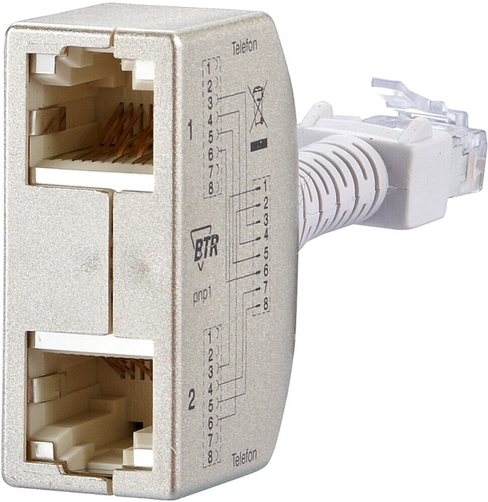 BTR NETCOM Cable-sharing-Adapter ISDN/ISDN 130548-01-E Set ; Metz Connect)