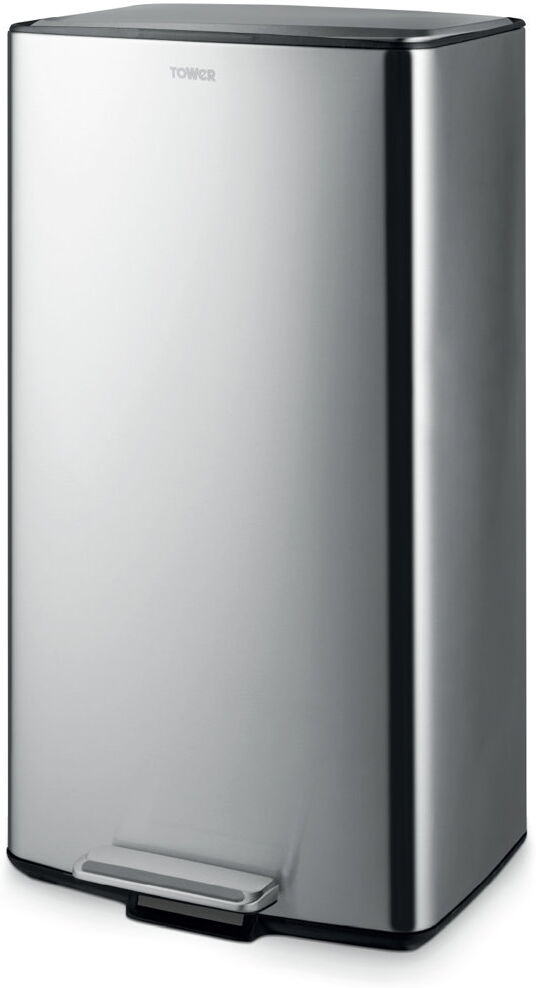 Tower 40 Litre Step On Recycling Bin Grey 40L