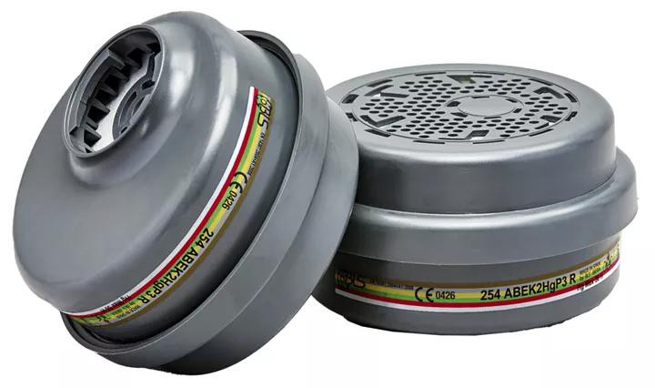 BLS ABEK2P3 R combinatiefilter met bajonetaansluiting, 4 stuks