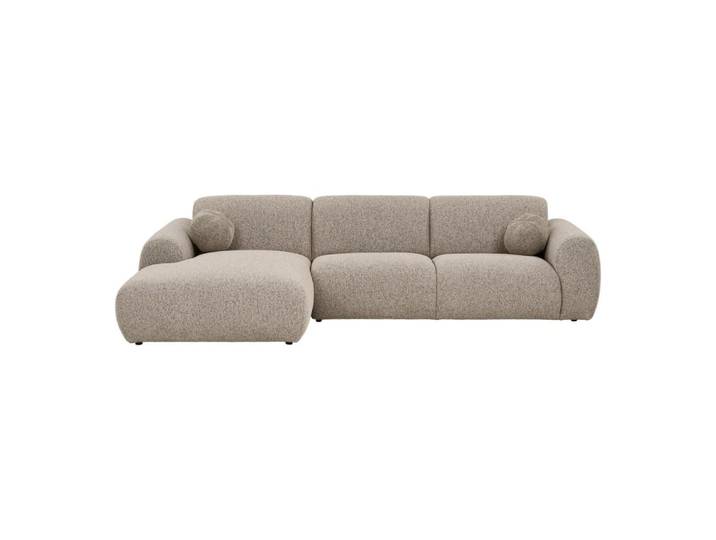 Canapé d'angle gauche en tissu gris l300