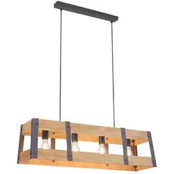 Just Light, Pendelleuchte, Pendellampe CRATE (E27, 160 lm)