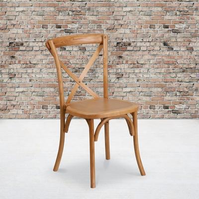 Flash Furniture Stackable Wood Cross Back Chair