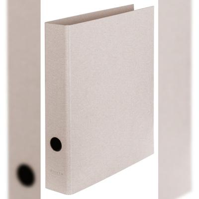 Falken 22001584 Vegan Ordner PURE Raw A4, 5 cm Rücken, ohne Kantenschutz - Grau
