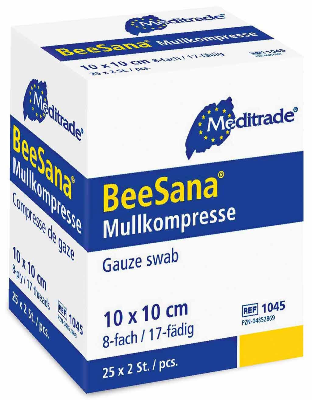 Meditrade® Mull-Kompressen BeeSana® 10 cm x 10 cm 1045