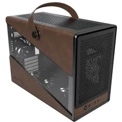 Montech Heritage Pro (mATX, Mini-ITX), PC Gehäuse, Schwarz, Braun