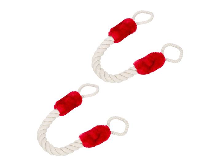 Türkordel Klemmschutz 2er-Set Creme-Rot