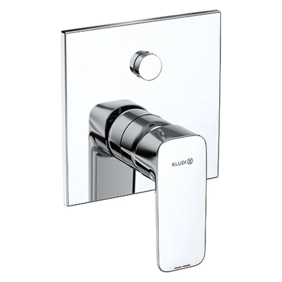 Kludi PURE&STYLE Mitigeur monocommandé encastré pour bain et douche, montage mural, 407590575, 407590575 (407590575)