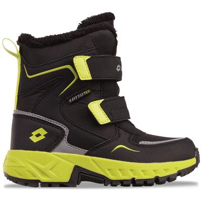 Klettboot LOTTO, Mädchen, Gr. 25, gelb (schwarz, lime), Synthetik, mehrfarbig, Schuhe, - wasserdicht, windabweisend & atmungsaktiv