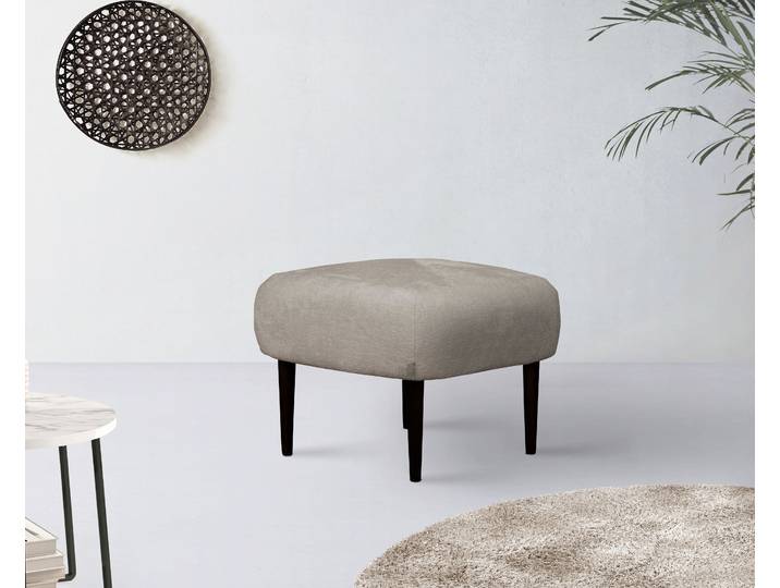Polsterhocker Dinah , grau (silbergrau), B:64cm H:48cm T:64cm, 100% Polyester, LEGER HOME BY LENA GERCKE, Hocker, Polsterhocker, passend Zum Sessel Dinah