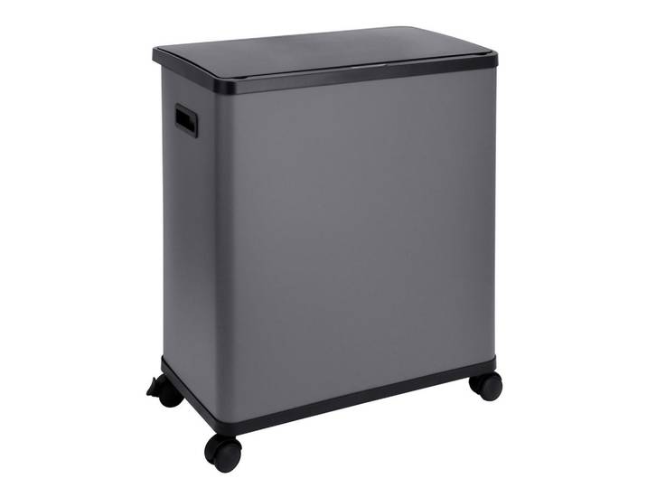 Svita Mülleimer Sr2X30 60L Grau, Metall, Rechteckig, 57x60x34 cm, Haushalt & Reinigung, Reinigung, Mülleimer & Abfallsammler