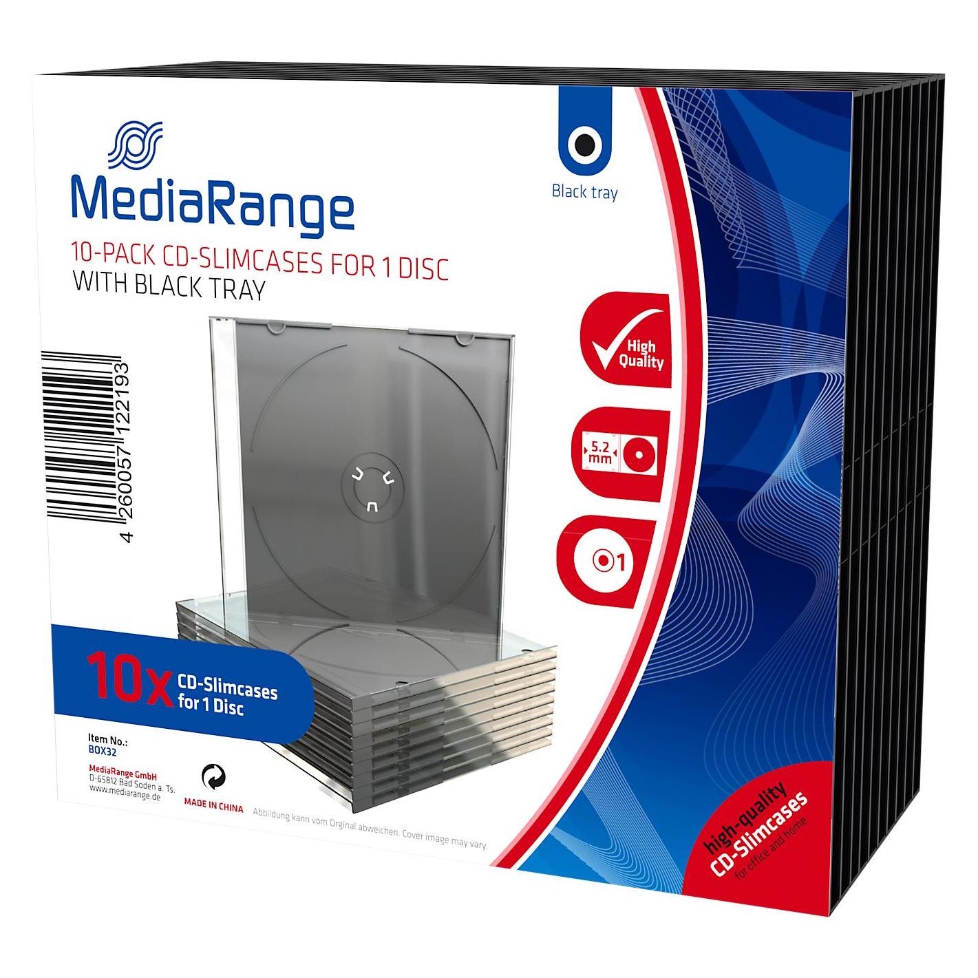 MediaRange CD / DVD Slim Cases (BOX32)