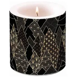 Ambiente, Kerzen, Kerze Small "Luxury Trees" H 9cm x D 7,5cm