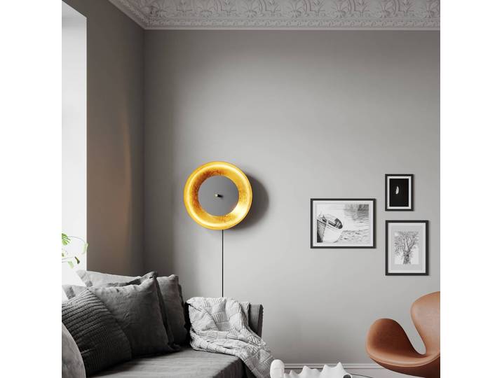 By Rydéns Wandleuchte Shelby, schwarz, für Wohn- / Esszimmer, Metall, Skandinavisch
