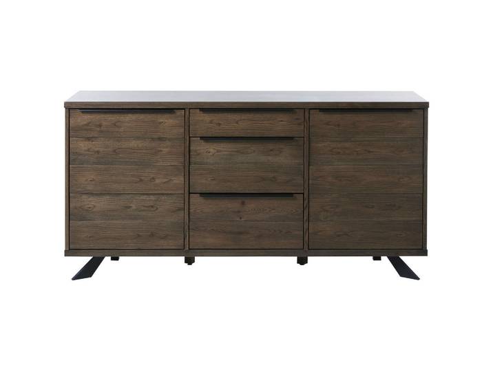 Landscape Sideboard, Eiche, furniert, 2 Fächer, 3 Schublade(n) Schubladen, 170x85x45 cm, Beimöbel erhältlich, Wohnzimmer, Kommoden & Sideboards, Sideboards