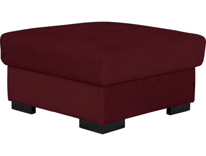 Stauraumhocker HOME AFFAIRE Tulio , rot (bordeaux), B:80cm H:45cm T:80cm, Struktur fein (100% Polyester);Struktur (100% Polyester);Samtstruktur (100% Polyester), Hocker, Stauraumhocker, mit Stauraum