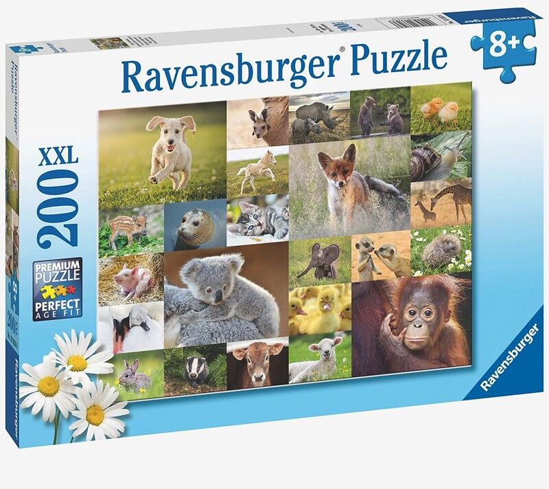 Ravensburger Puzzle 200 p XXL - Adorables bébés animaux