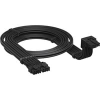 Typ 5 > 90°-12V-2x6-GPU-Stromkabel (Stil A) schwarz, 65cm, Sense Pins unter dem 12-poligen Anschluss