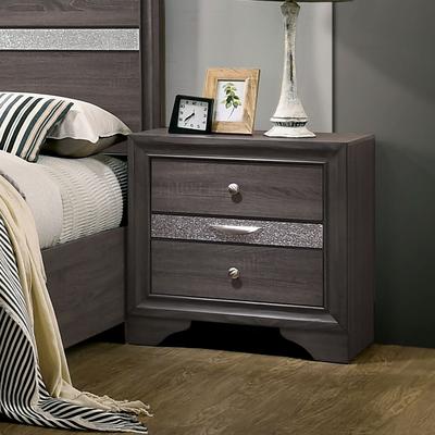 Furniture of America Relo Contemporary Solid Wood 3-Drawer Nightstand