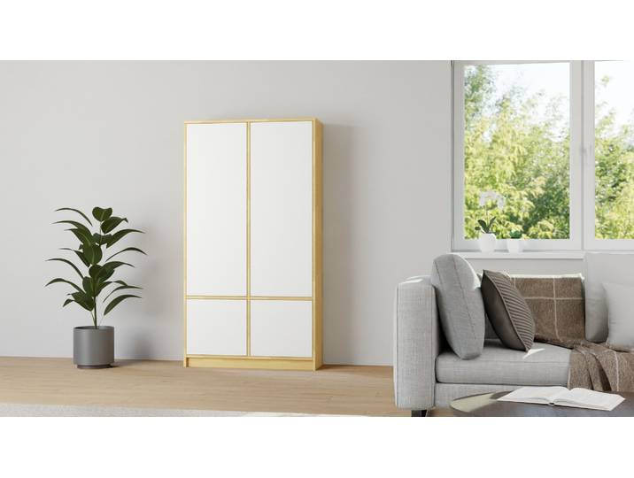 Armoire haute de rangement sur mesure Hêtre Naturel huilé