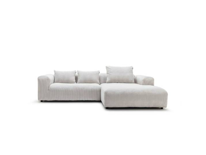 freistil by Rolf Benz 187 Ecksofa Cord - rechts , inkl. Kissen M
