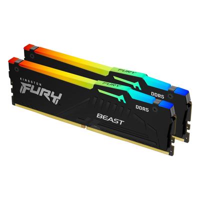 KINGSTON Arbeitsspeicher "32 GB 5600 MT/s DDR5 CL36 DIMM", bunt (schwarz), 32 GB, Arbeitsspeicher